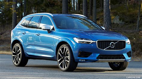 2018 Volvo XC60 T6 R-Design (Color: Bursting Blue) - Front Three-Quarter | HD Wallpaper #1