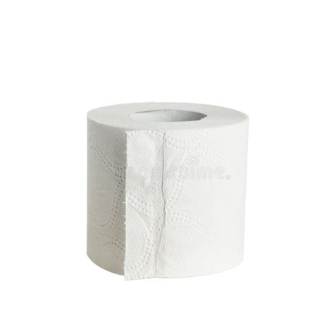 Single Roll of White Toilet Paper Isolated Stock Photo - Image of stockpile, lavatory: 178073778