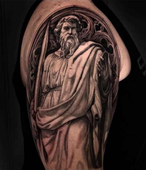 Statue of Saint Paul by Mahdi Tofeili at Immortal Ink Dearborn, MI : r ...