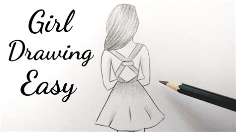 How To Draw A Girl With Frock || Beautiful Girl Drawing || Easy Pencil Drawing | vlr.eng.br