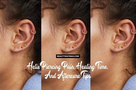 Helix Piercing Pain, Healing Time, And Aftercare Tips | BeautyWayMag