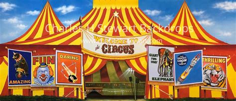 Circus Tent Exterior Backdrop For Rent by Charles H. Stewart