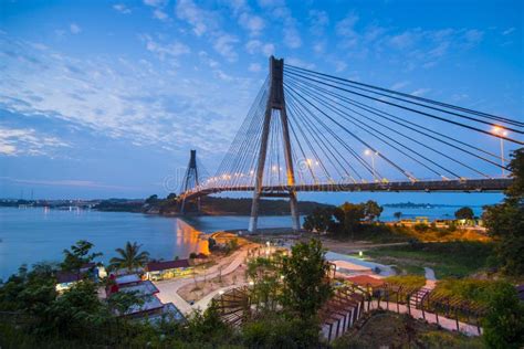 Beautiful Sunrise at Barelang Bridge - Batam Island Editorial Photography - Image of beach ...