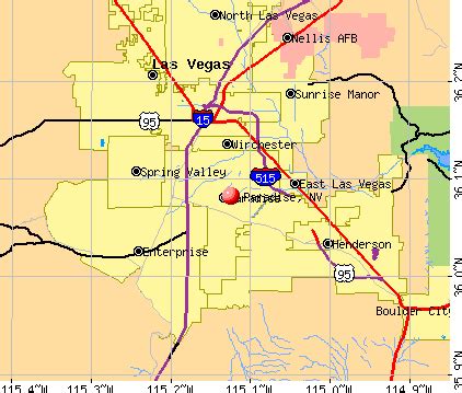 Paradise, Nevada (NV) profile: population, maps, real estate, averages, homes, statistics ...