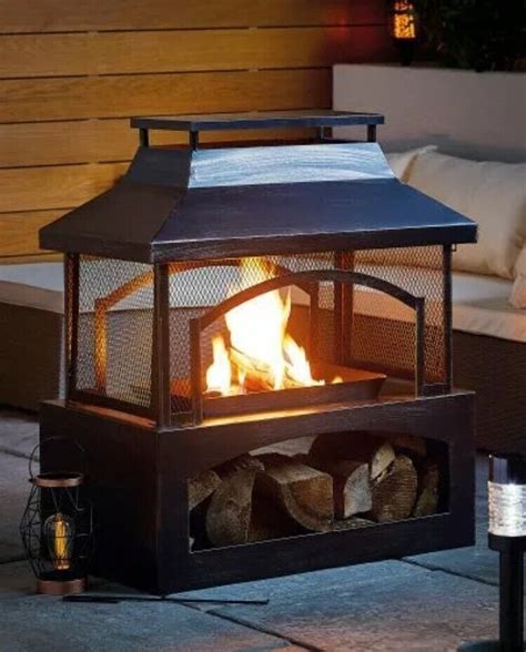 Aldi Premium Outdoor Log Burner Fire Pit - Brand New in Box & Ready to ...