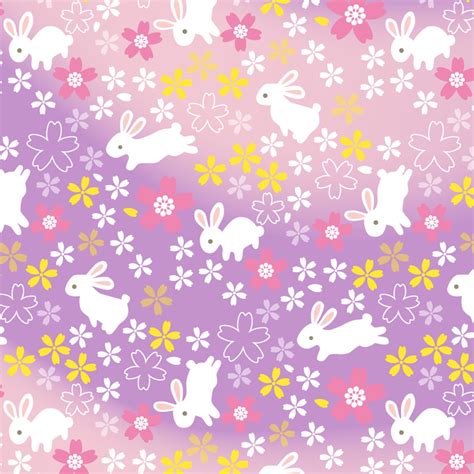 Bunny Rabbits Origami Paper - Gradients - Paper Kawaii Shop