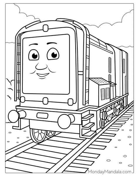 Thomas The Train Coloring Pages Diesel