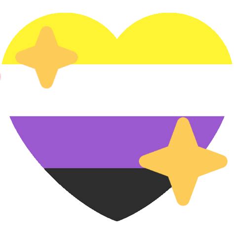 nonbinary_pride_heart - Discord Emoji