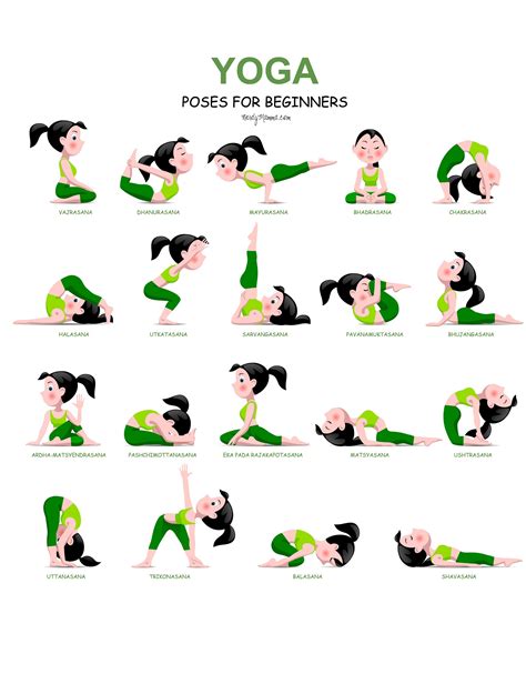 Printable Beginner Yoga Poses Chart