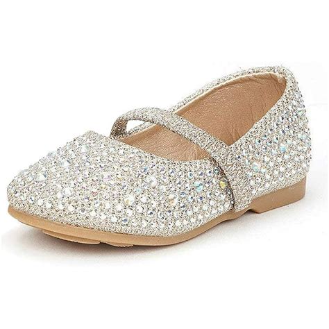 Dream Pairs - DREAM PAIRS Kids Girls Rhinestones Ballet Flat Shoes ...