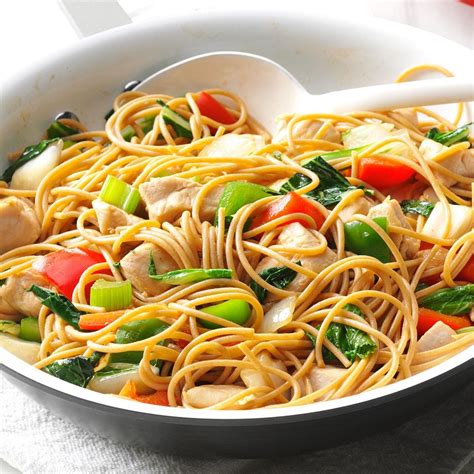 Chicken Stir-Fry with Noodles Recipe | Taste of Home