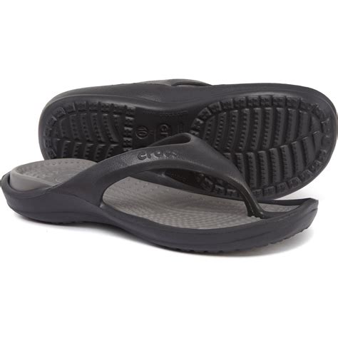 Crocs™ Athens Flip-flops (for Women) in Black - Lyst