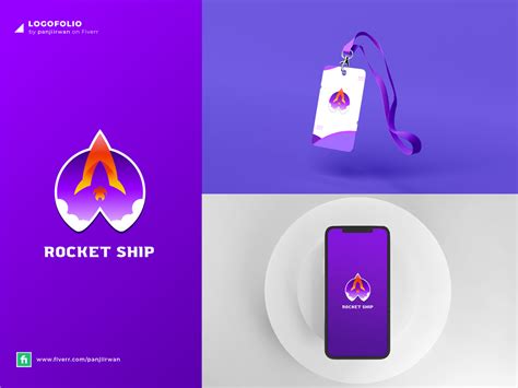 Rocket ship logo by Coretan Creative on Dribbble