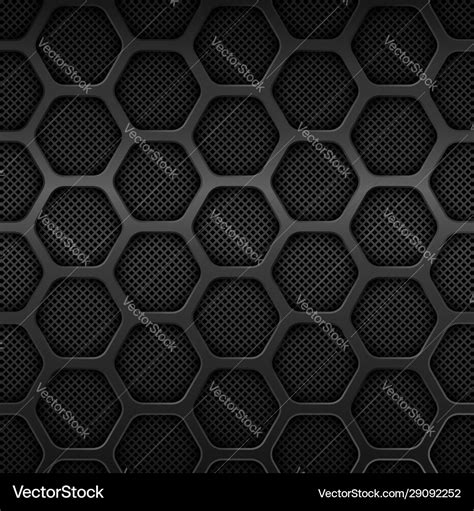 Honeycomb Pattern Black