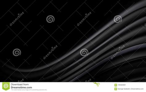 Abstract Black Silk Fabric Background Stock Illustration - Illustration of iridescent, fabric ...