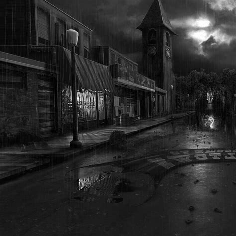 Abandoned Street At Night