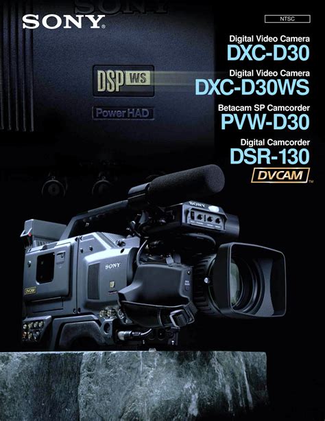 Sony Camcorder Dxc D30 Users Manual 30 (NTSC)