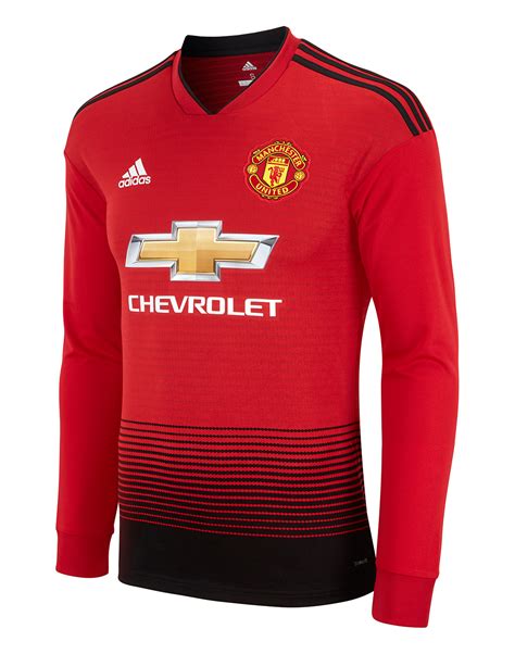 Man United 18/19 Home Jersey | Long Sleeve | Life Style Sports