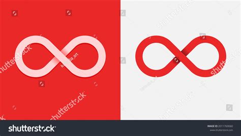 Infinity Symbol Red White Symbols Infinity Stock Vector (Royalty Free) 2011760060 | Shutterstock