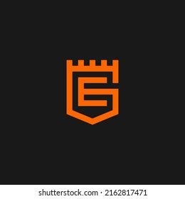 Ge Monogram Logo Fort Shield Shape Stock Vector (Royalty Free ...