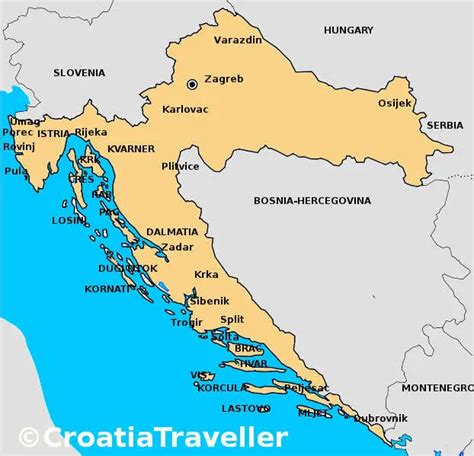 Maps of Croatia