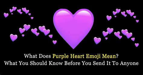 Meaning Of Purple Heart: What Does Purple Heart Emoji Mean?