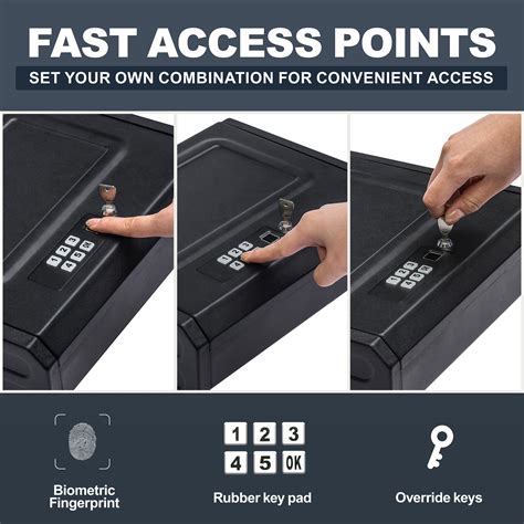 Biometric Gun Safe - Gun Safe for Pistols, Quick-Access Handgun Safe Gun Lock B