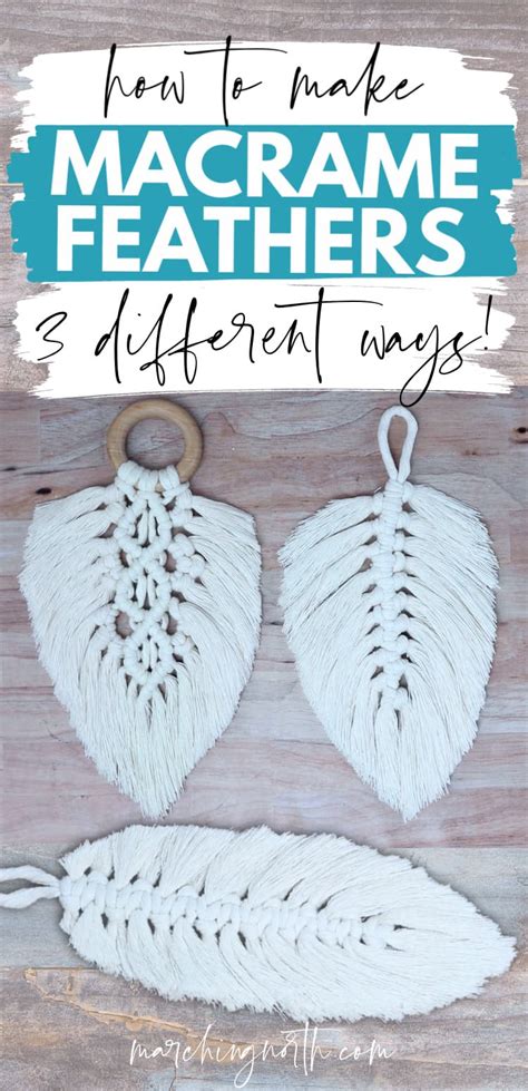 Macrame Feather DIY (3 Different Patterns!) | Marching North