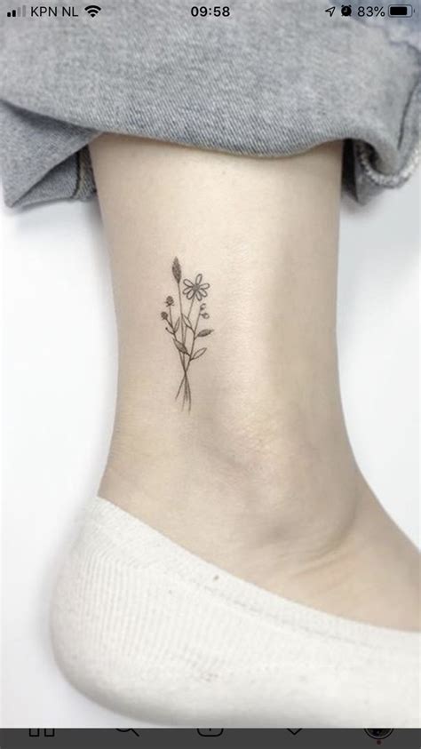 Top more than 70 small flower ankle tattoos - in.coedo.com.vn