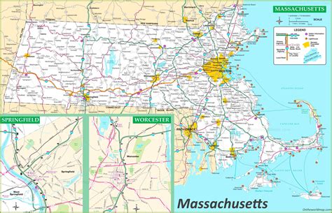 Road Map Of Eastern Massachusetts