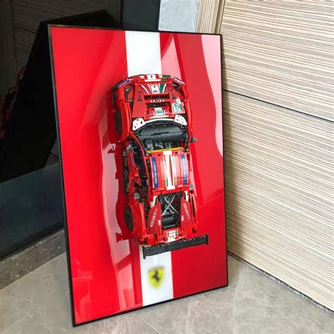 iLuane Display Wallboard for Lego Technic Ferrari 488 GTE“AF Corse #51”42125, Collectibles ...