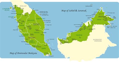 Malaysia consists of two parts: East and West or Peninsular