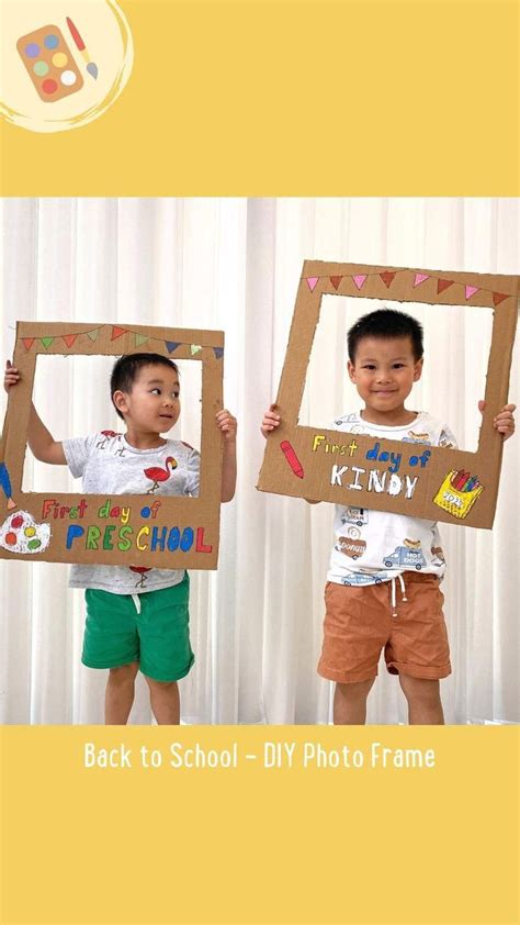 Create first day at school diy photo frame – Artofit