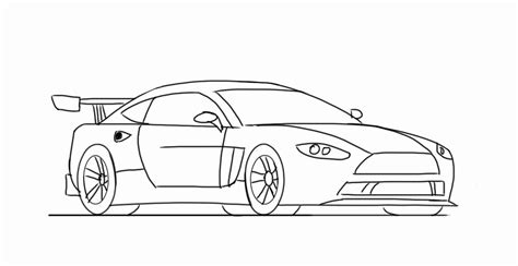 Race Car Outline Drawing at PaintingValley.com | Explore collection of ...