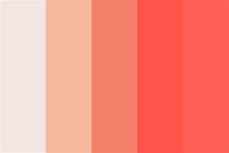 PEACH SALMON CORAL Color Palette