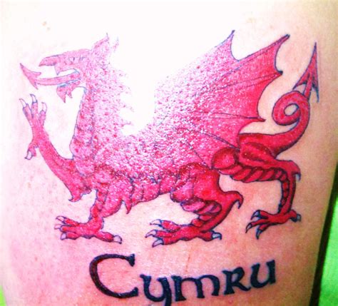 Welsh dragon tattoo by dug490 on DeviantArt