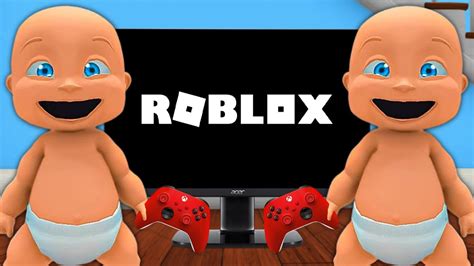 Baby Plays ROBLOX! - YouTube