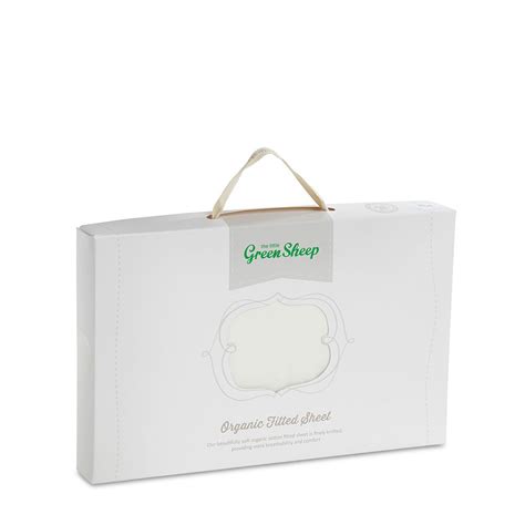 Little Green Sheep Organic Moses Basket Fitted Sheet In White - The ...