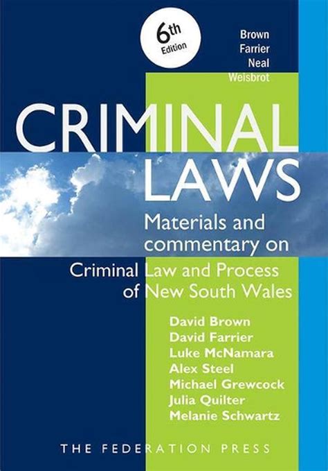 Criminal Laws, 6th Edition by David Brown, Paperback, 9781862879843 | Buy online at The Nile