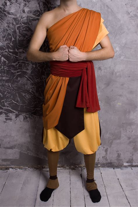 Aang inspired cosplay costume from Avatar Anime cosplay | Etsy