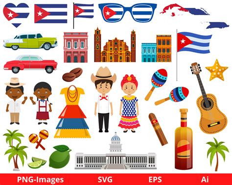 Cuba Clipart Havana Clipart Travel Clipart Country Clipart - Etsy