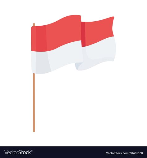 Indonesian flag symbol Royalty Free Vector Image