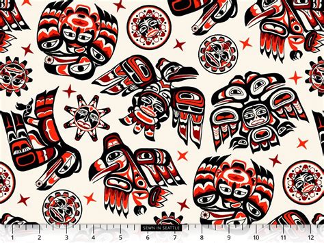 Animals in Northwest Native American Formline Art Style on - Etsy