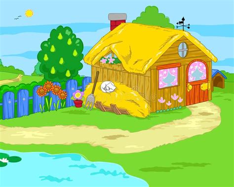 Cartoon Farm House / It is very easy to print and it takes a very short time to have located ...