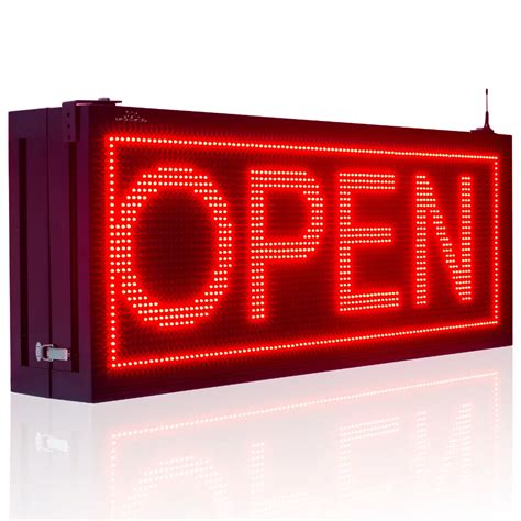 P10 Red Outdoor Waterproof Double sided Led Sign for Storefront Message ...