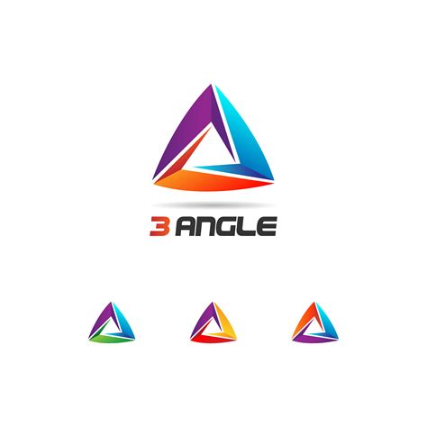 Colorful Looping Triangle Logo Set 660758 Vector Art at Vecteezy