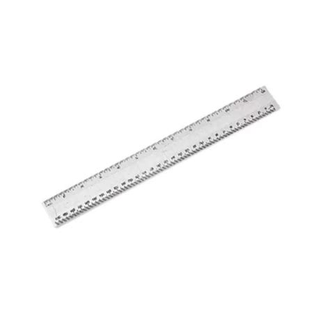 12-Inch Clear Plastic Ruler - Perfect for Scientific Measurements