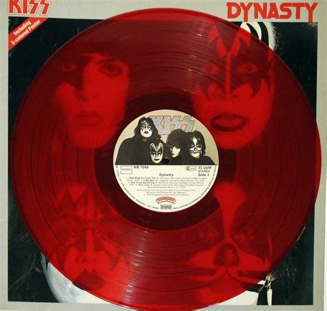 KISS Dynasty 12" LP Red Vinyl Album Cover Gallery & Information #vinylrecords