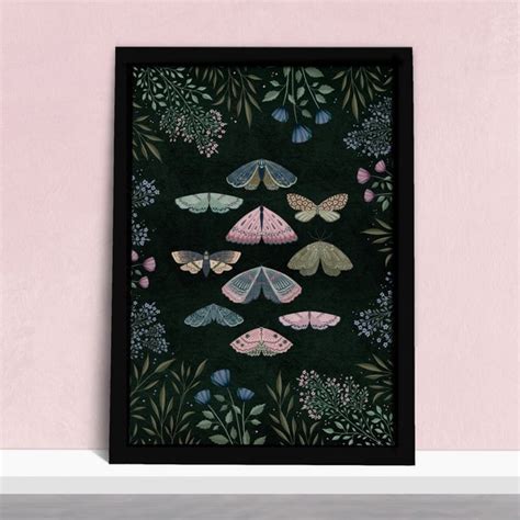 Moth Art Print - Etsy UK