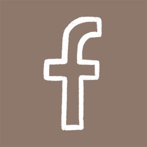 Facebook app icon, free aesthetic iPhone app icons, minimalist icons, aesthetic iPhone app icons ...